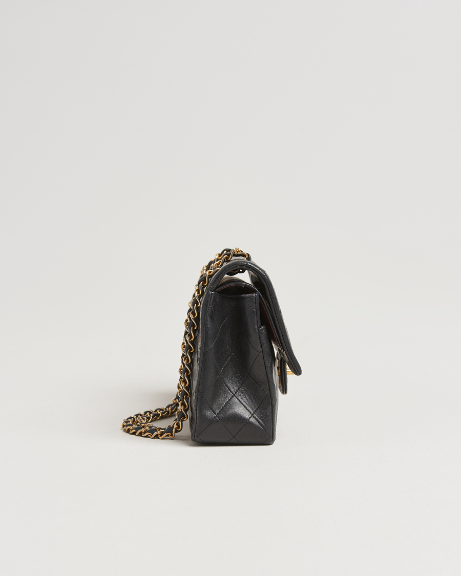 Men | Gifts for Her | Chanel Pre-Owned | Classic Double Flap Medium Lambskin Black