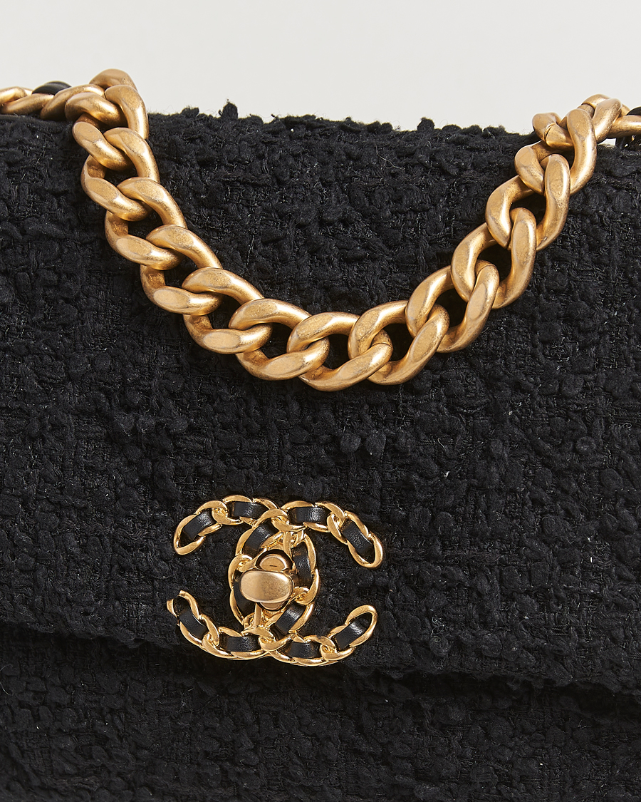 Men | Gifts for Her | Chanel Pre-Owned | Chanel 19 Tweed Handbag Black
