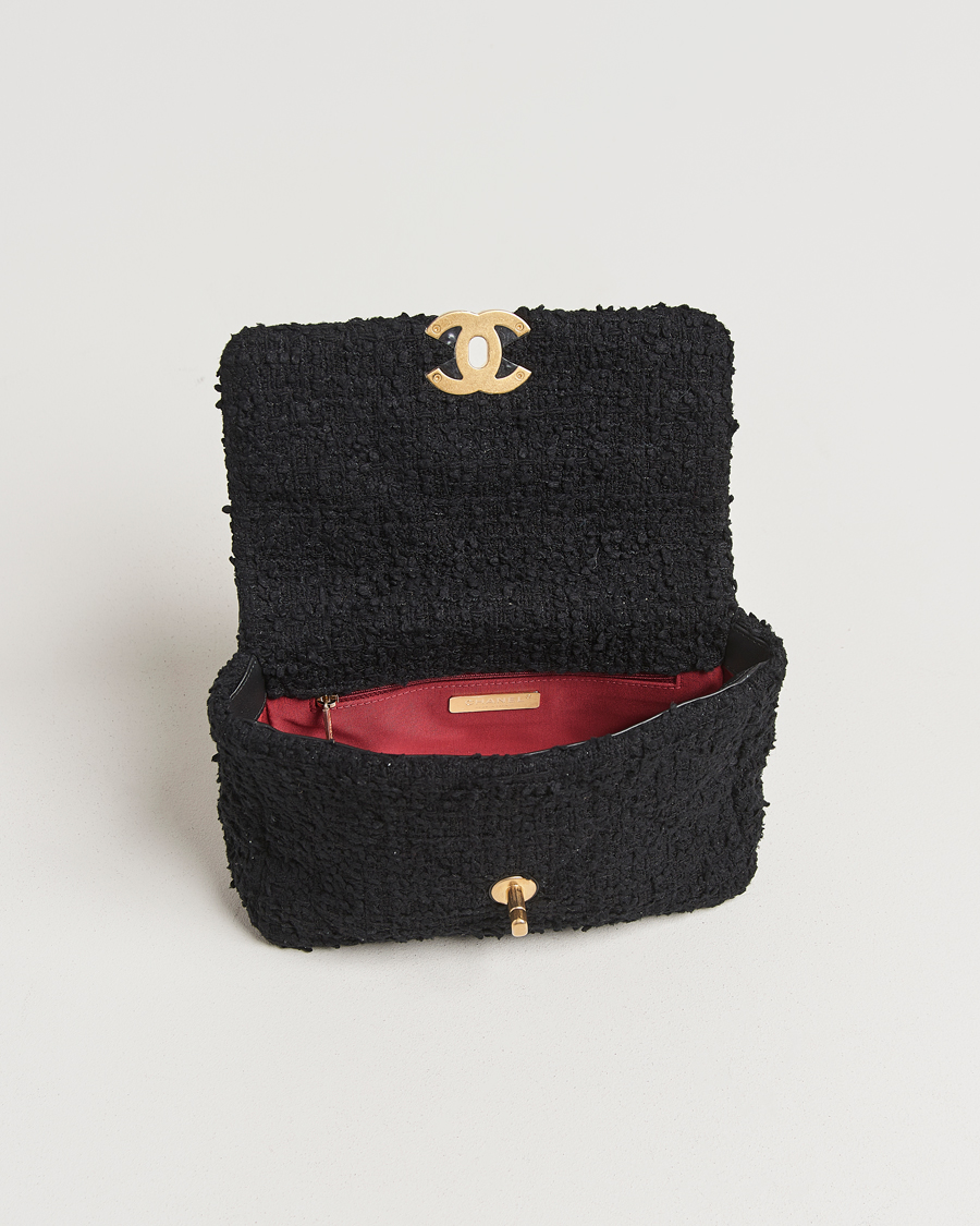 Men | Gifts for Her | Chanel Pre-Owned | Chanel 19 Tweed Handbag Black