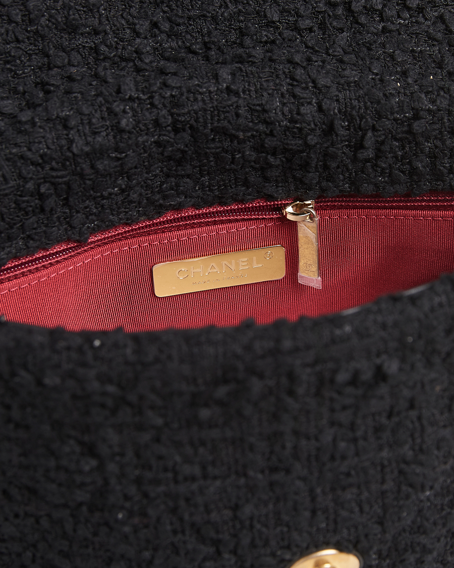 Men | Gifts for Her | Chanel Pre-Owned | Chanel 19 Tweed Handbag Black