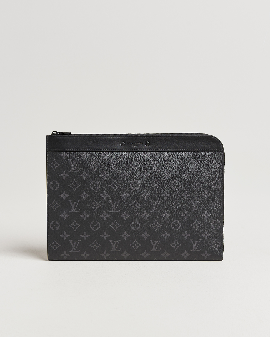 Men | Pre-Owned & Vintage Bags | Louis Vuitton Pre-Owned | Pochette Jour Monogram Eclipse