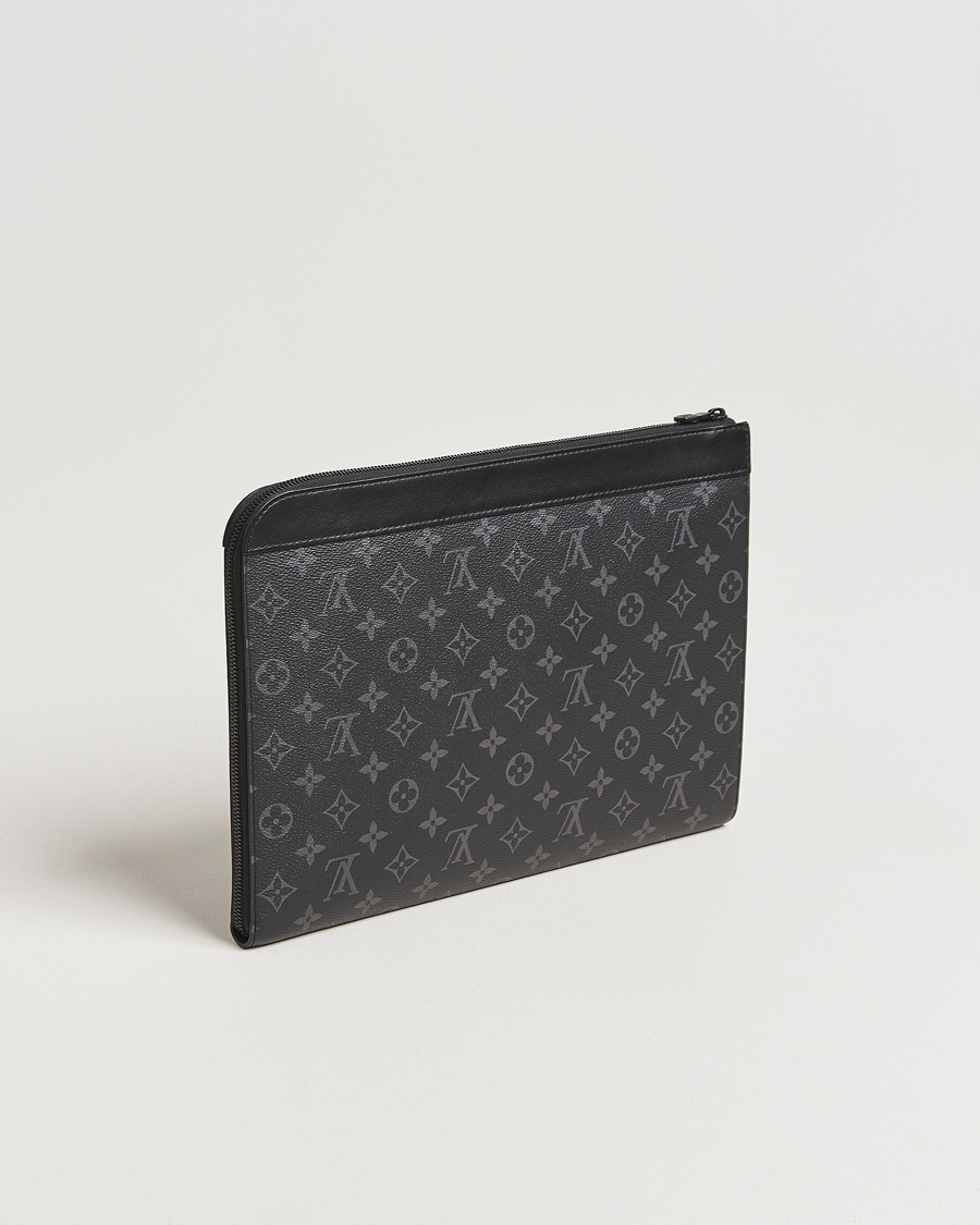 Men | Pre-Owned & Vintage Bags | Louis Vuitton Pre-Owned | Pochette Jour Monogram Eclipse