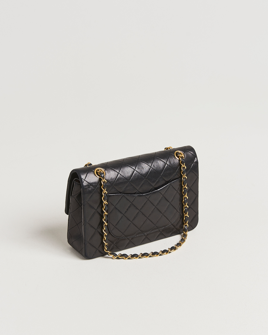 Men | Gifts for Her | Chanel Pre-Owned | Classic Double Flap Medium Lambskin Black