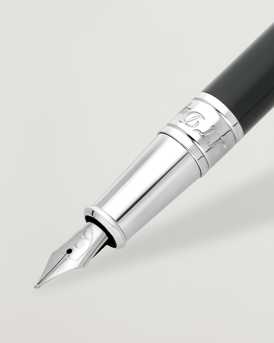 Men | Pens | S.T. Dupont | D-Initial Fountain Pen Duo Tone/Chrome