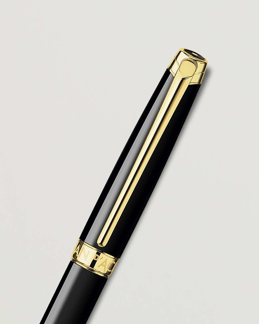 Men | Pens | Caran d'Ache | Caran d' Ache Léman Ballpoint Pen Ebony Black/Gold Plated