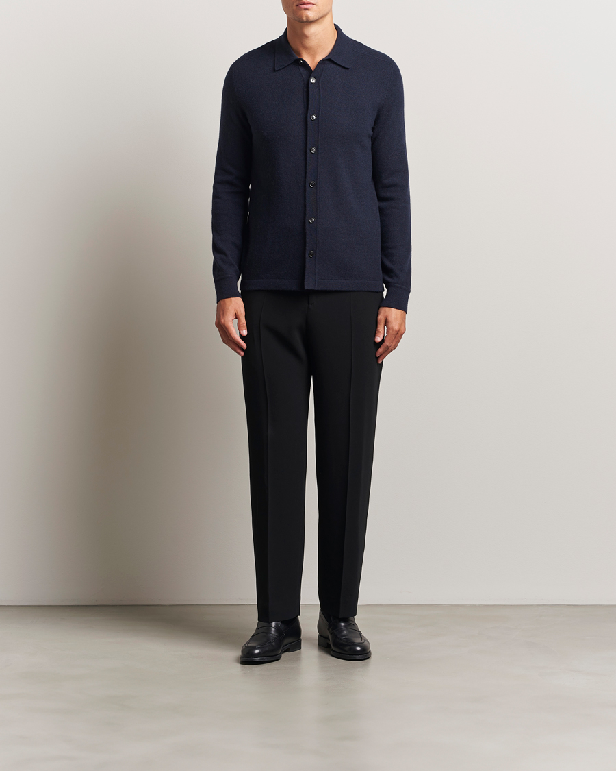 Men | Sweaters & Knitwear | Brioni | Cashmere Shirt Cardigan Navy