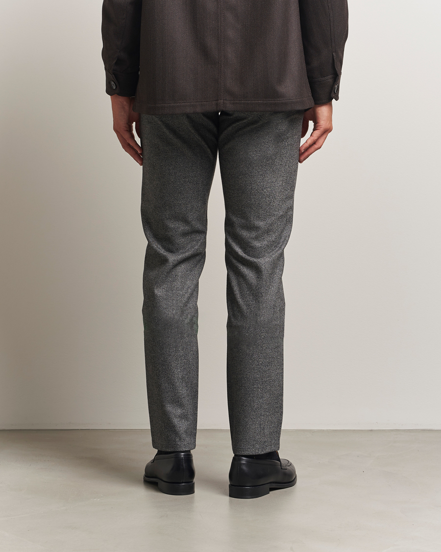 Men | Trousers | Brioni | 5-Pocket Flannel Pants Grey Melange