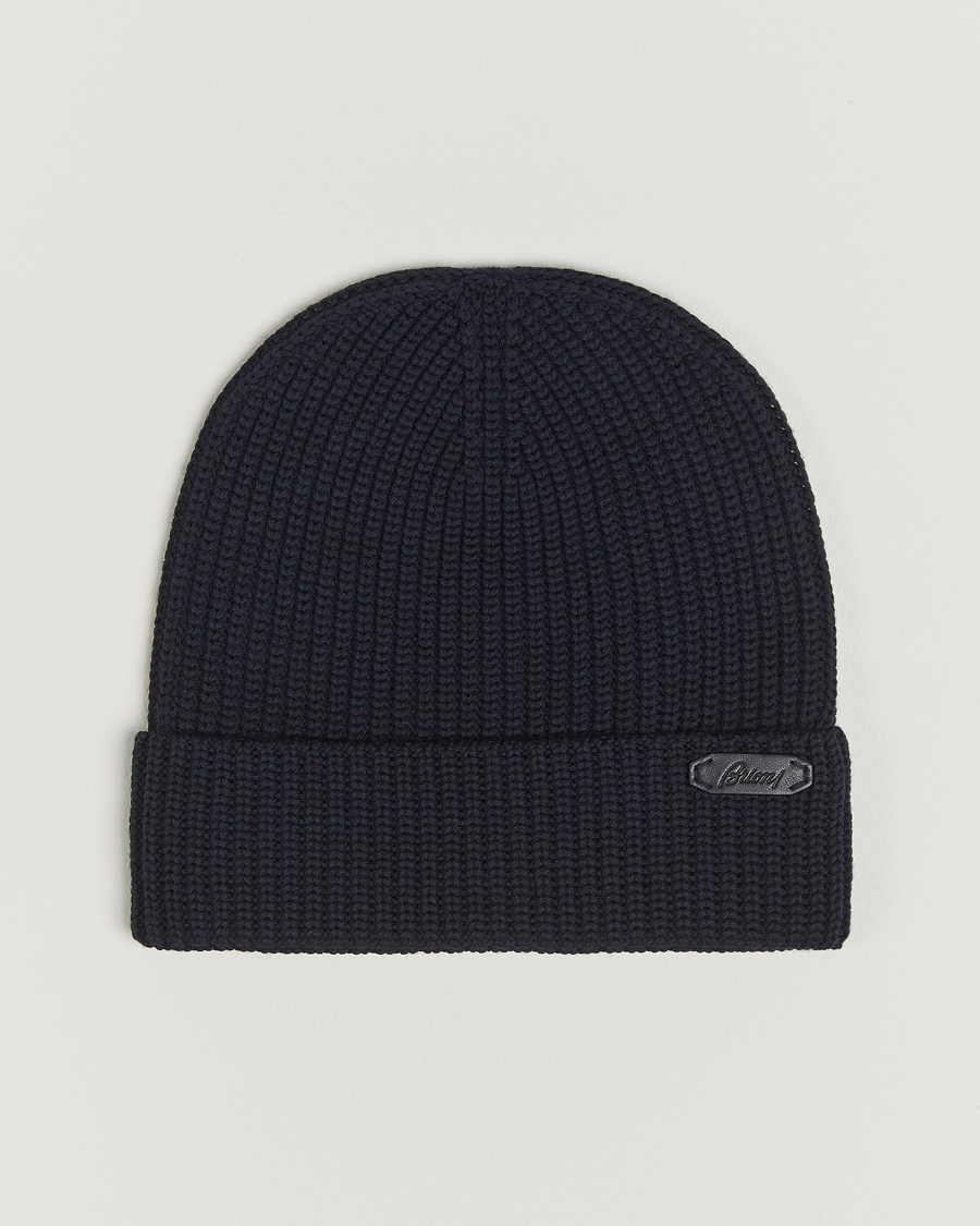 Men | Beanies | Brioni | Rib Wool Beanie Navy