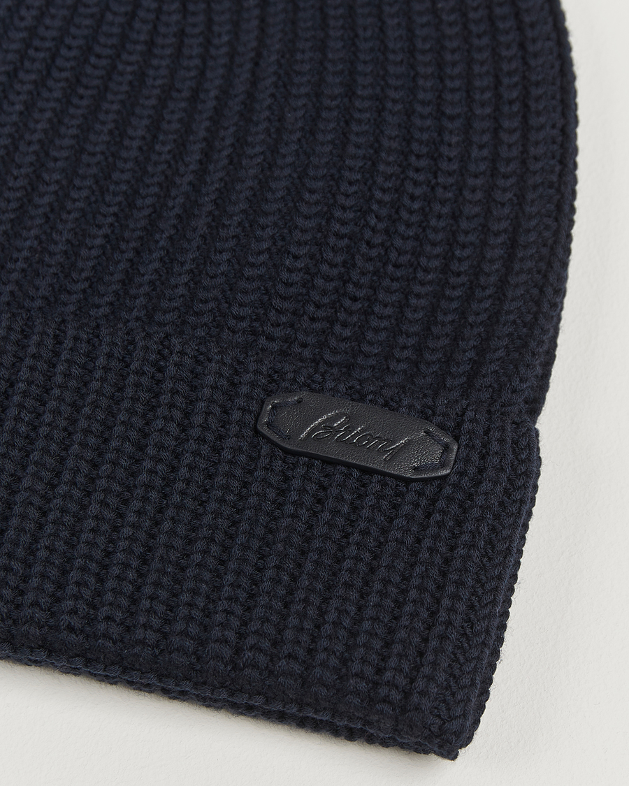 Men | Beanies | Brioni | Rib Wool Beanie Navy