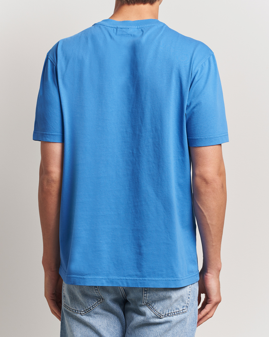 Men | T-Shirts | NN07 | Adam Logo Crew Neck T-Shirt Blue Quartz