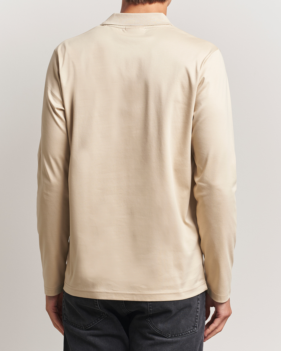 Men | Polo Shirts | NN07 | Paul Long Sleeve Polo White Peppar