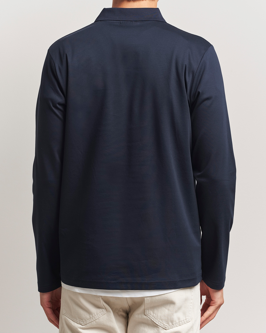 Men | Polo Shirts | NN07 | Paul Long Sleeve Polo Navy Blue