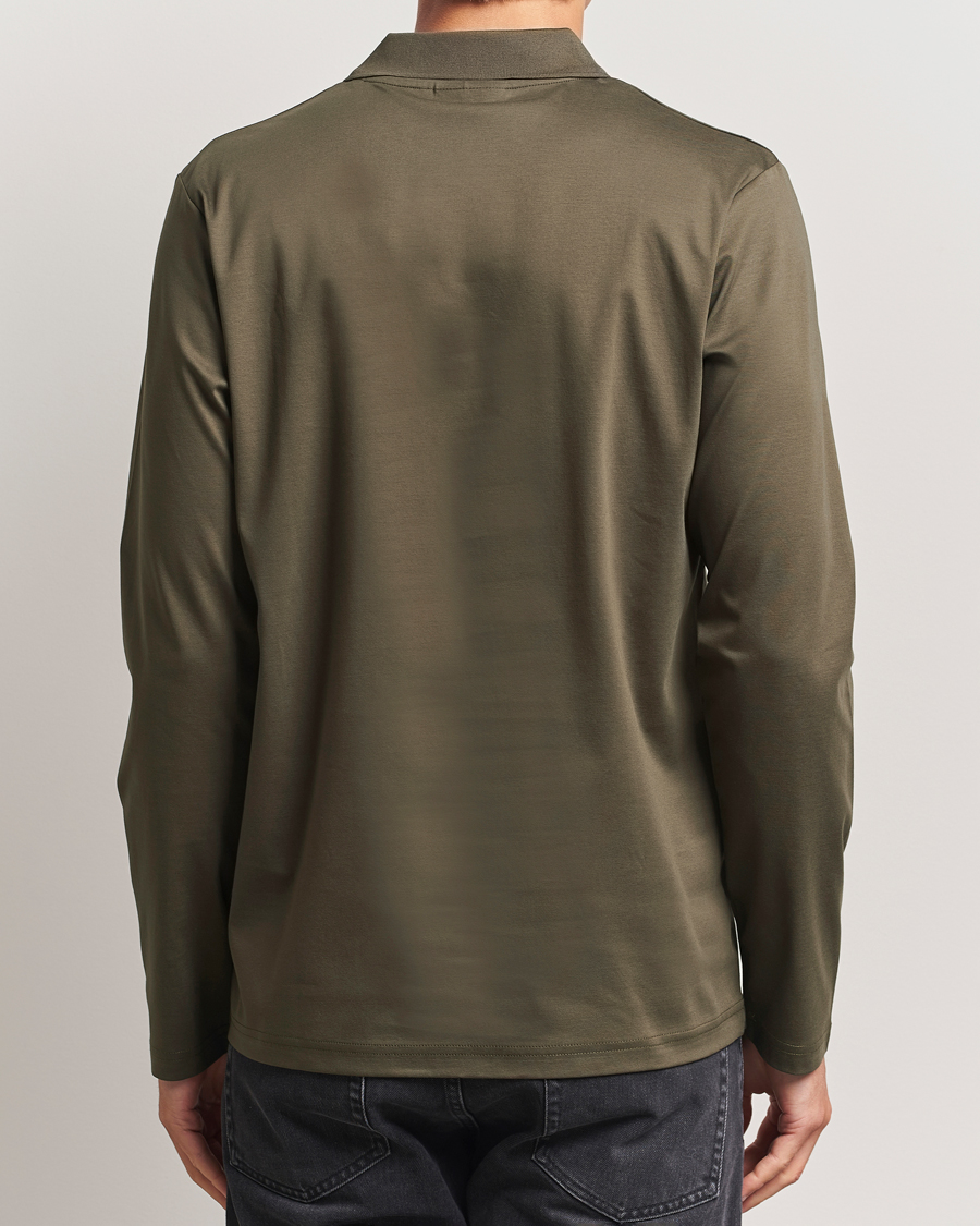 Men | Polo Shirts | NN07 | Paul Long Sleeve Polo Capers Green