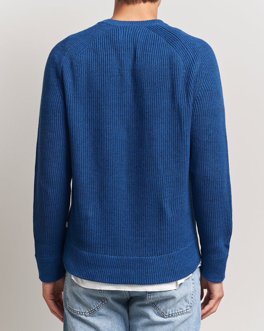 Men | Sweaters & Knitwear | NN07 | Jacobo Cotton Knitted Sweater Blue Quartz