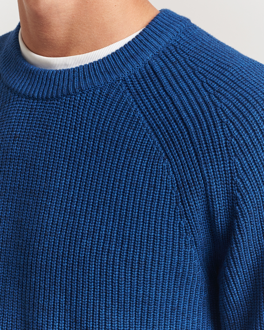 Men | Sweaters & Knitwear | NN07 | Jacobo Cotton Knitted Sweater Blue Quartz