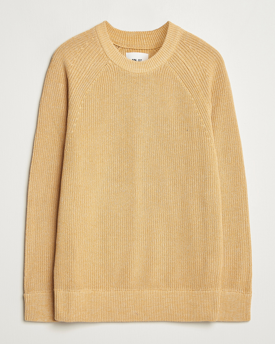 Men | Sweaters & Knitwear | NN07 | Jacobo Cotton Knitted Sweater Honey