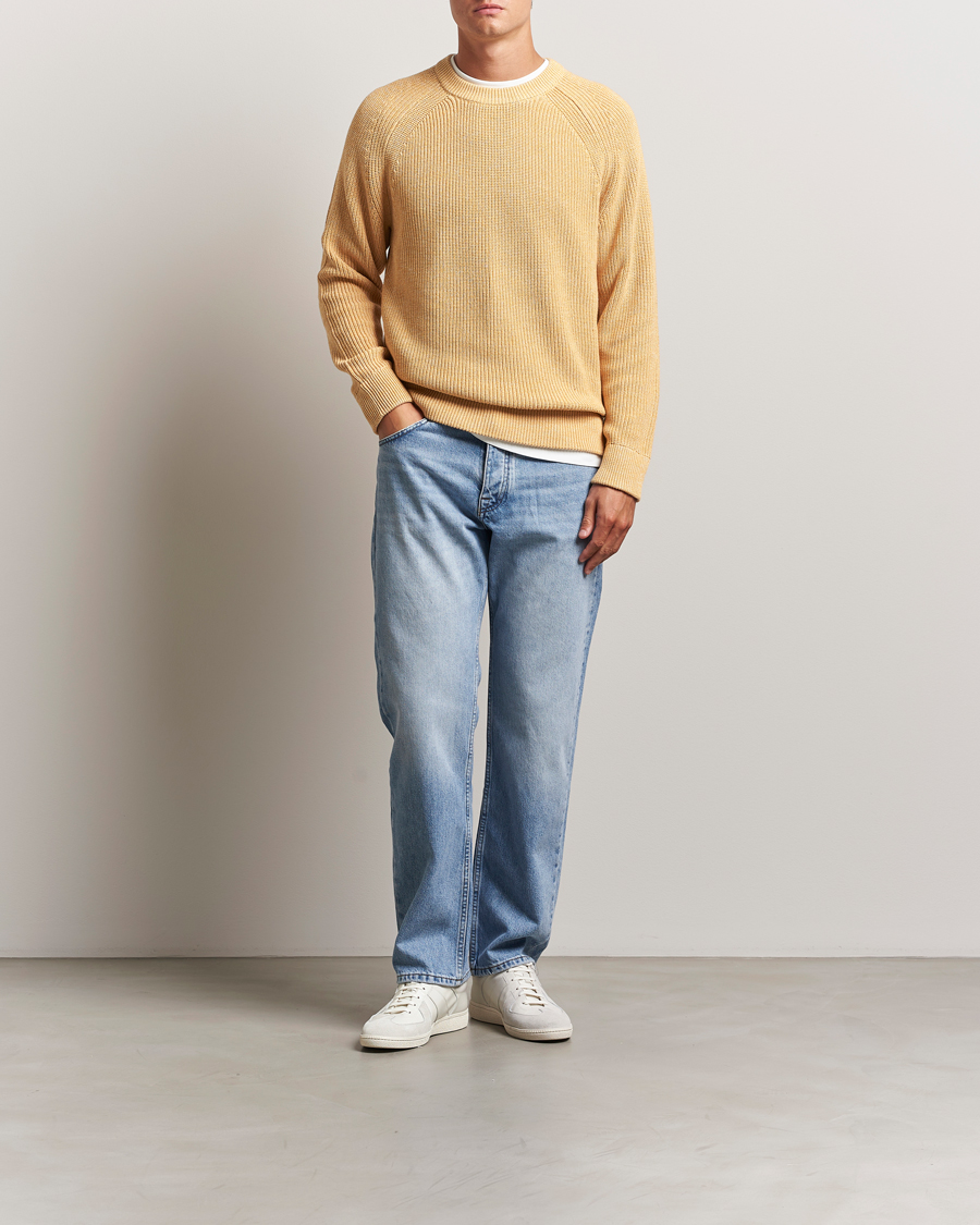 Men | Sweaters & Knitwear | NN07 | Jacobo Cotton Knitted Sweater Honey