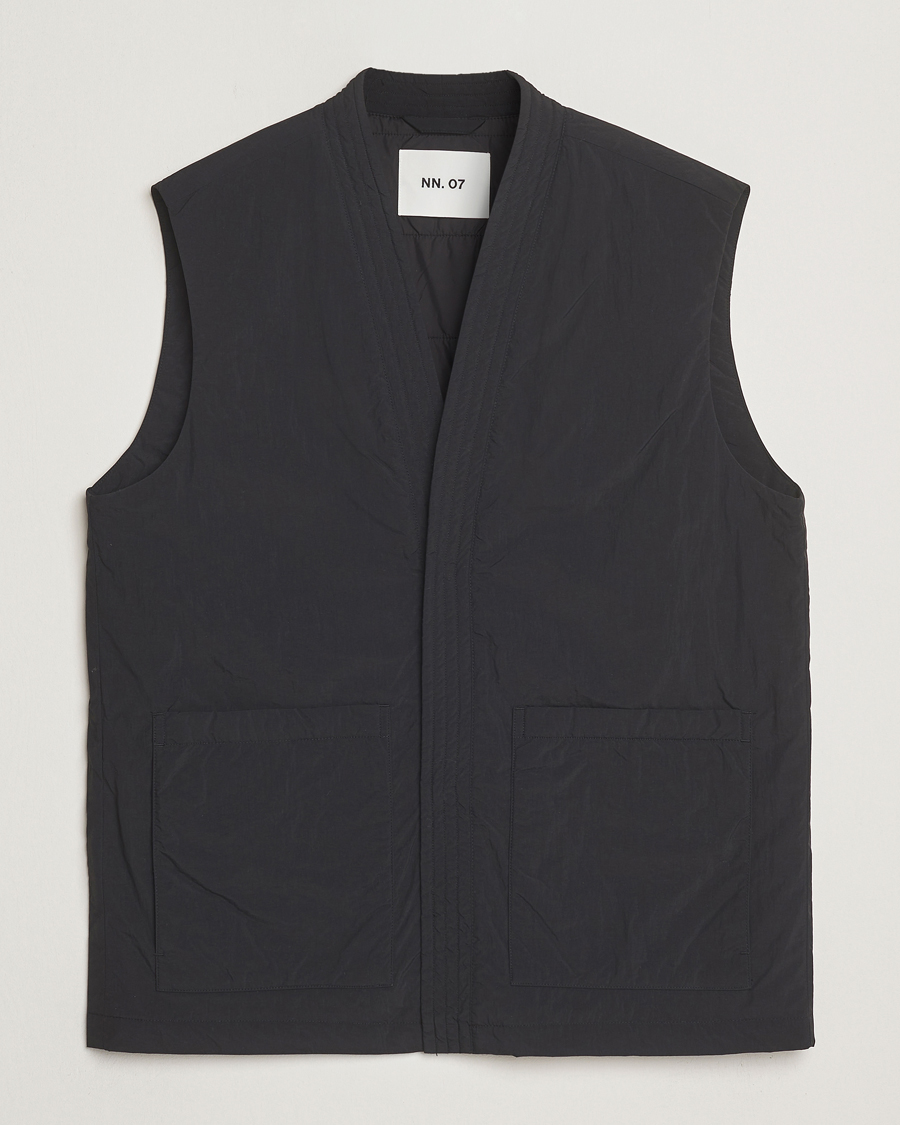 Men | Gilets | NN07 | Yuki Padded Vest Black