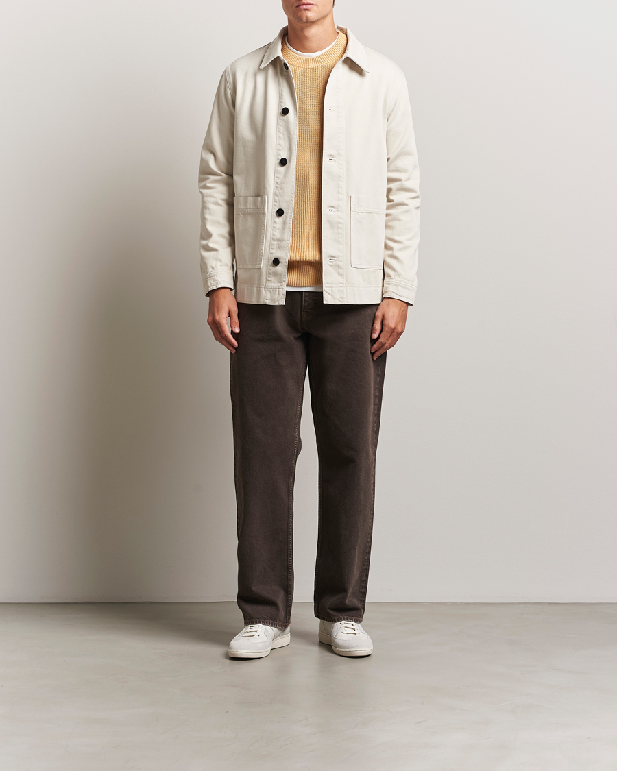 Men | Coats & Jackets | NN07 | Ollie Denim Shirt Jacket Ivory
