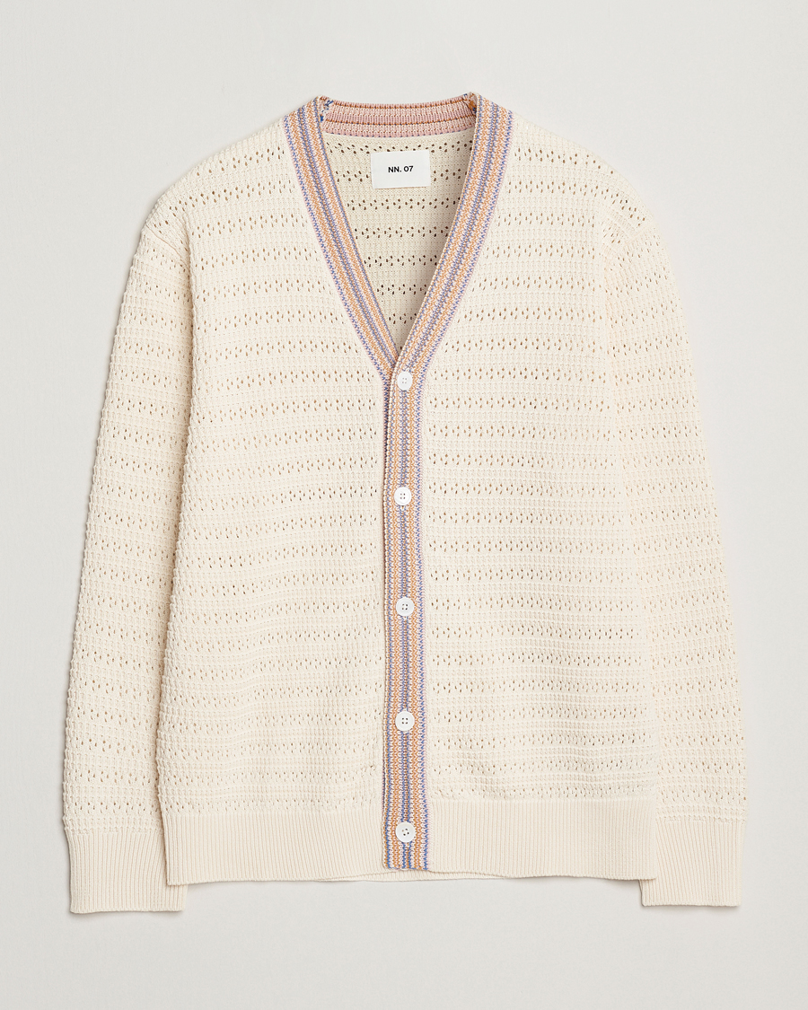 Men | Sweaters & Knitwear | NN07 | Josh Knitted Cardigan Ivory