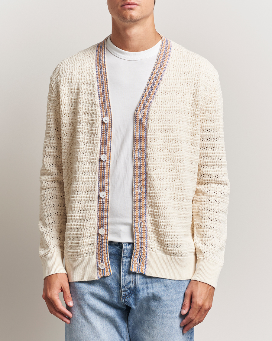 Men | Sweaters & Knitwear | NN07 | Josh Knitted Cardigan Ivory