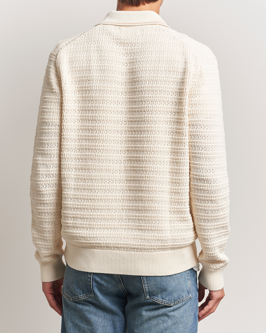 Men | Sweaters & Knitwear | NN07 | Josh Knitted Polo Ivory