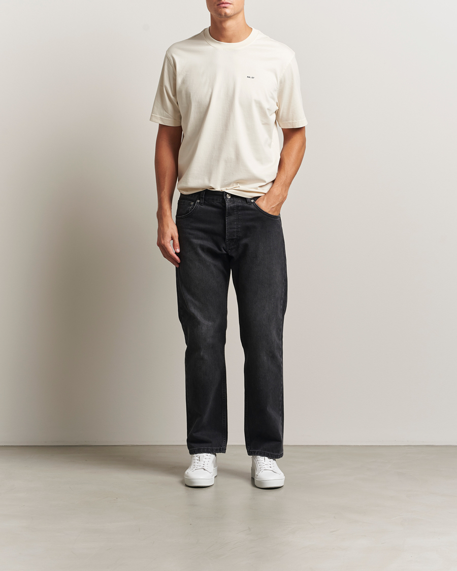 Men | T-Shirts | NN07 | Abel Logo Crew Neck T-Shirt Ivory