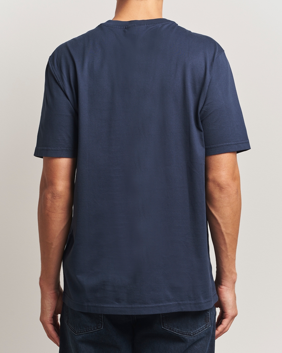 Men | T-Shirts | NN07 | Abel Logo Crew Neck T-Shirt Navy