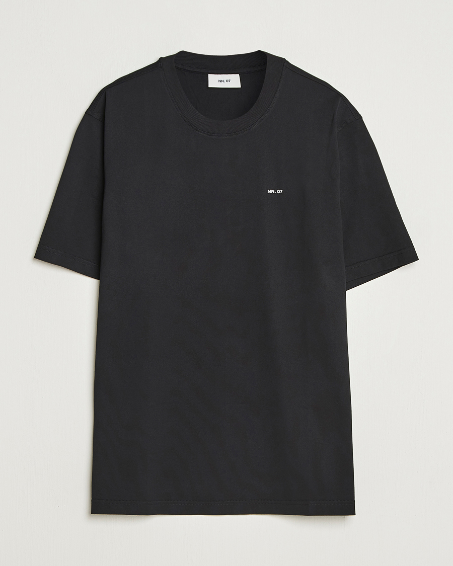 Men | T-Shirts | NN07 | Abel Logo Crew Neck T-Shirt Black