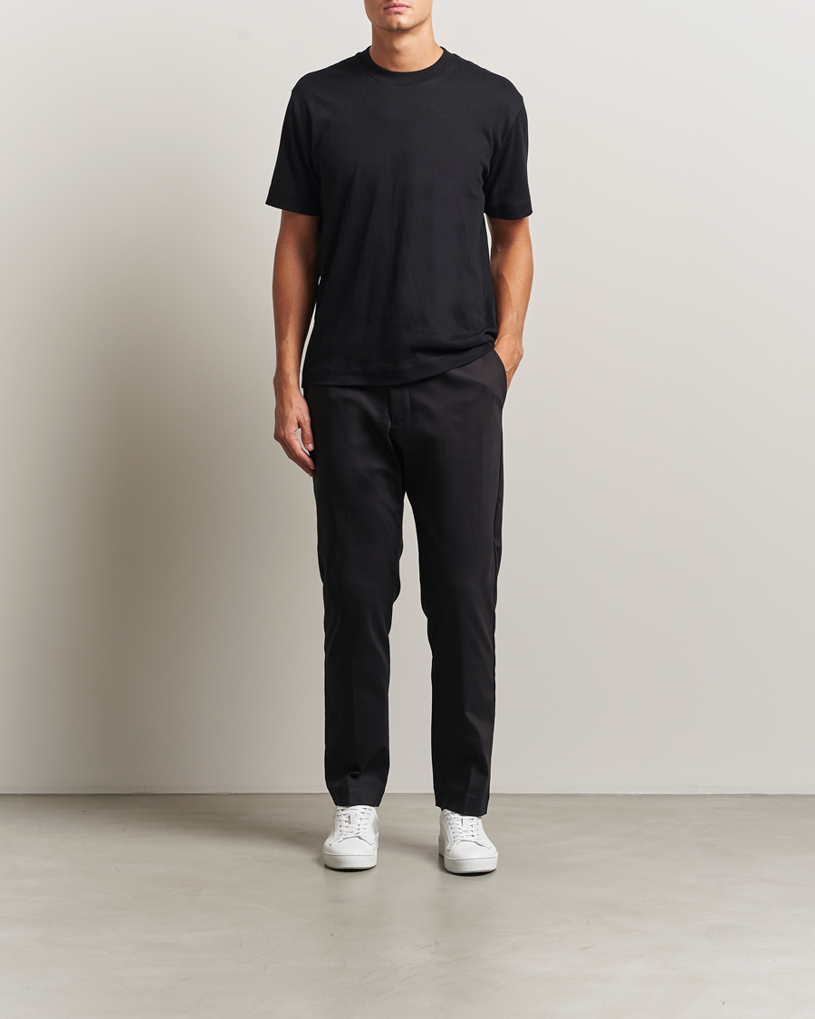 Men | Trousers | NN07 | Baker Cotton Drawstring Trousers Black