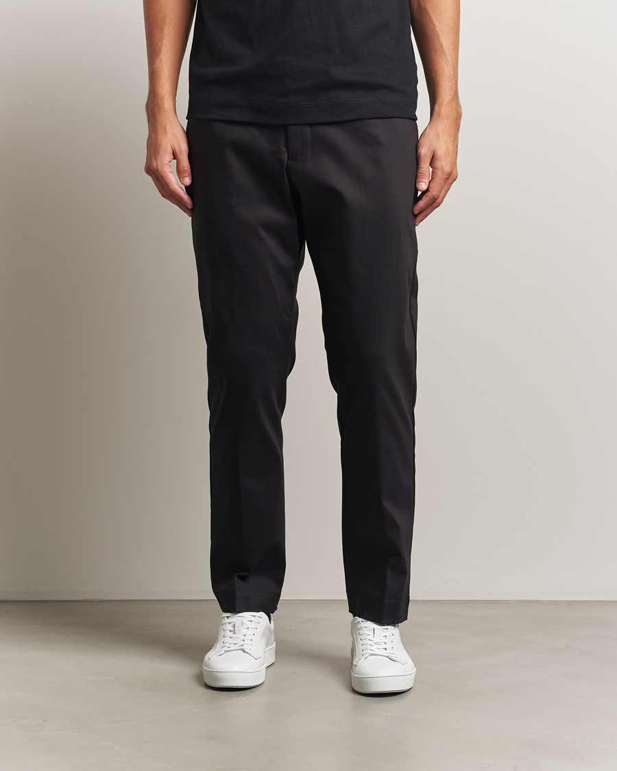 Men | Trousers | NN07 | Baker Cotton Drawstring Trousers Black