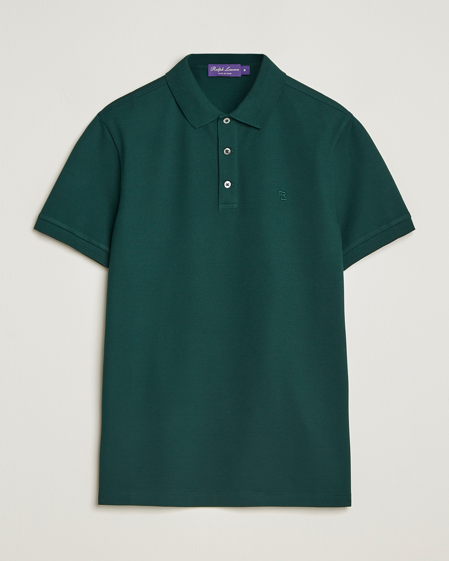 Men | Polo Shirts | Ralph Lauren Purple Label | Short Sleeve Polo Moss Agate