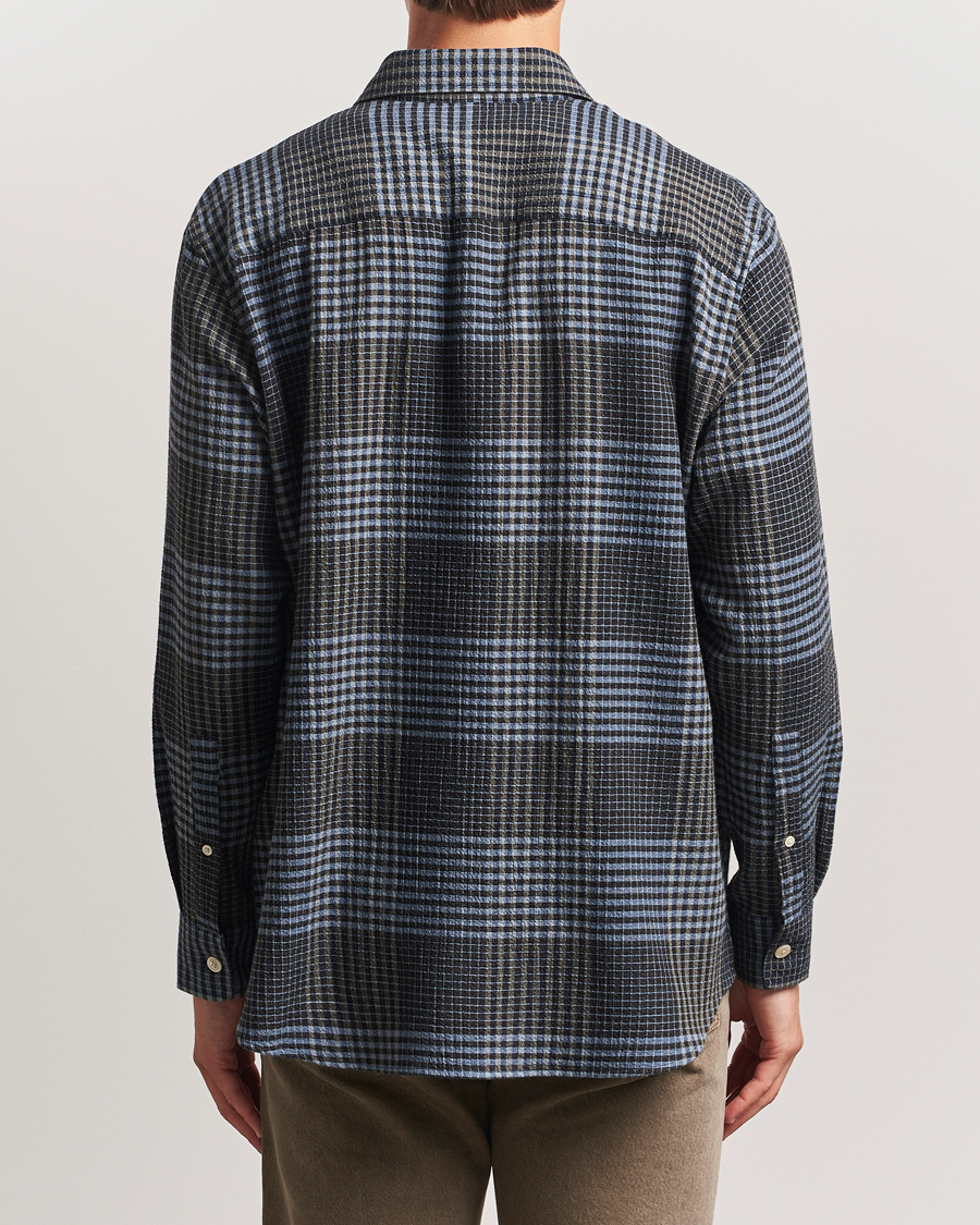 Men | Shirts | Sunflower | Studio Flannel Shirt Blue Check
