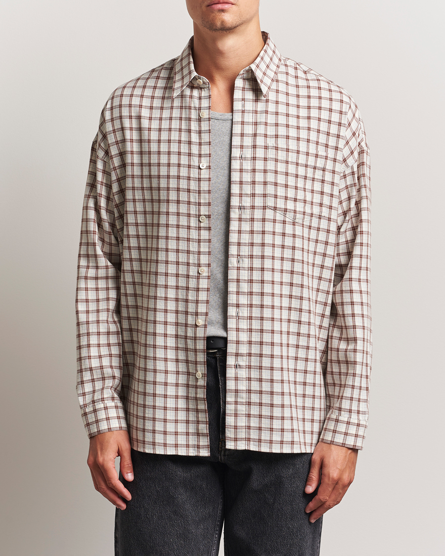 Men | Shirts | Sunflower | Stable Shirt Brown Check