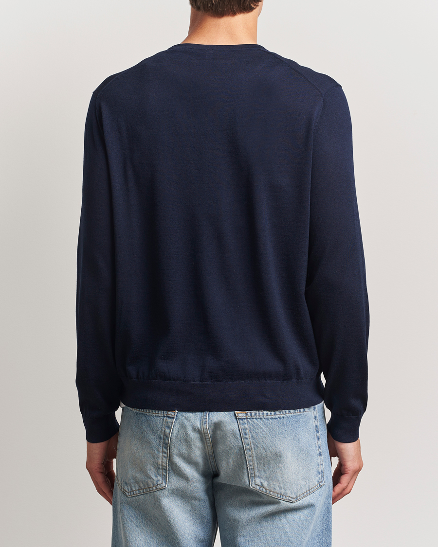 Men | Sweaters & Knitwear | Sunflower | Merino Crew Neck Navy