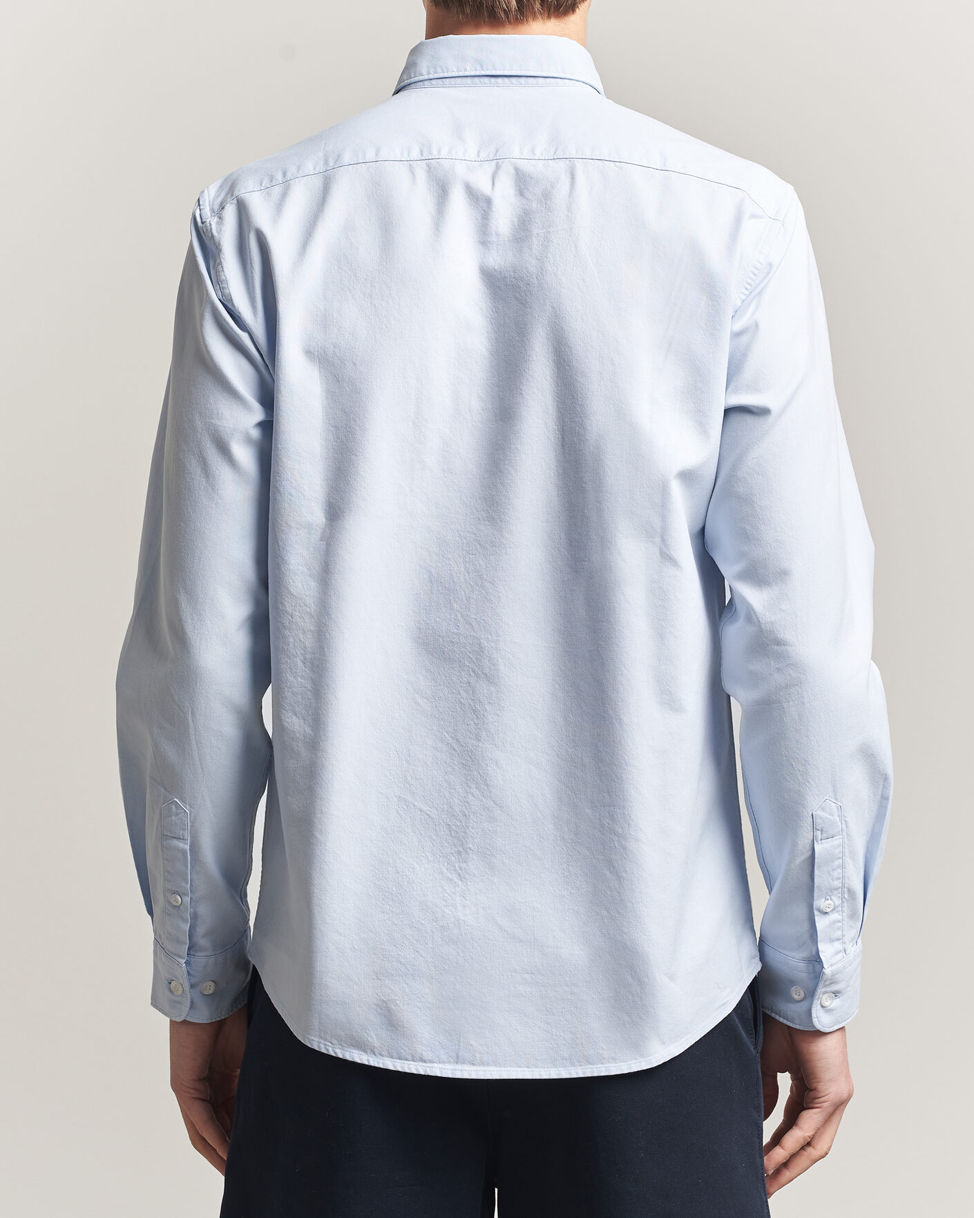 Men | Shirts | Sunspel | Oxford Button Down Shirt Light Blue