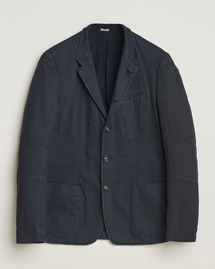 Men | Blazers | Massimo Alba | Gstaad Bull Cotton Jacket Navy