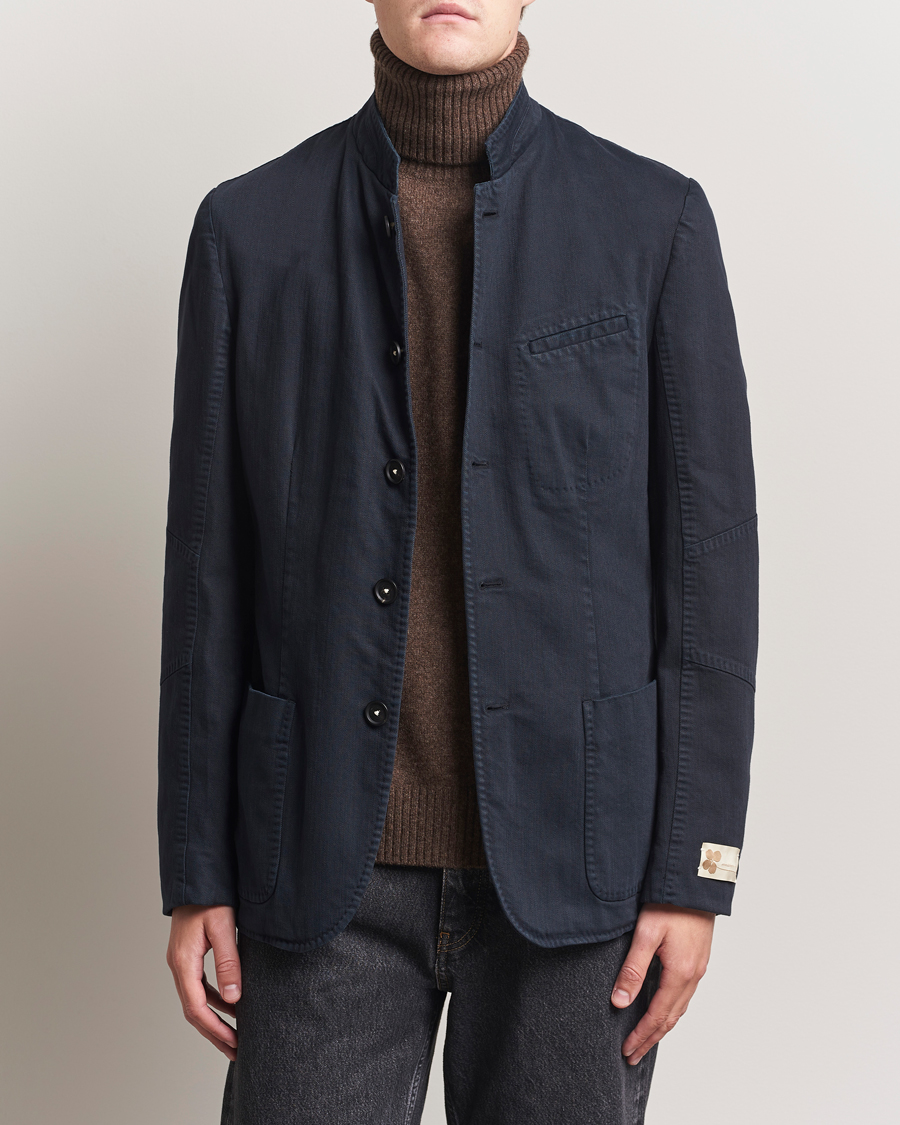 Men | Blazers | Massimo Alba | Gstaad Bull Cotton Jacket Navy