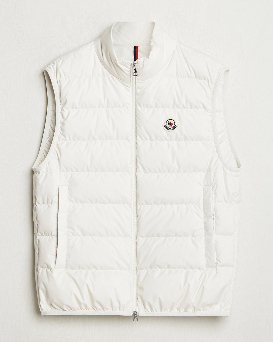 Men | Gilets | Moncler | Contrin Down Vest Off White