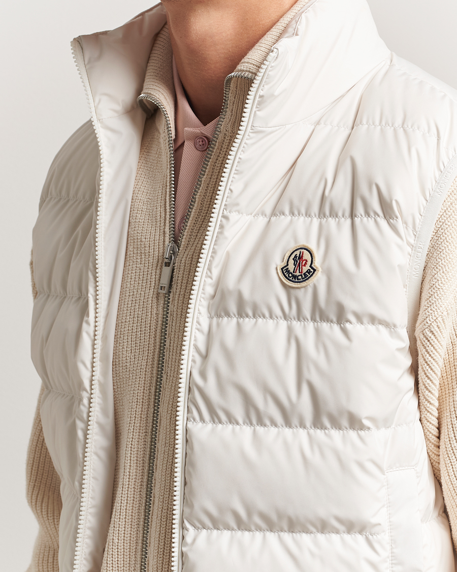 Men | Gilets | Moncler | Contrin Down Vest Off White