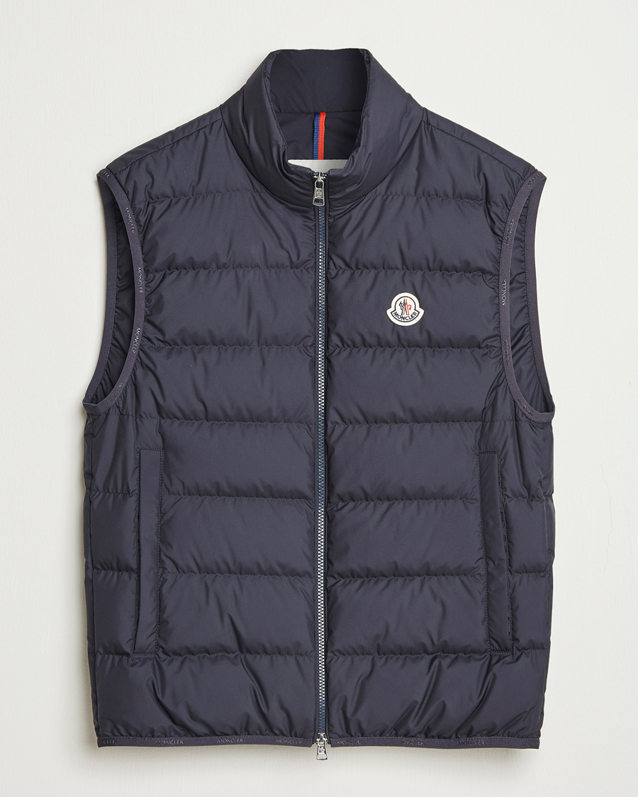 Men | Gilets | Moncler | Contrin Down Vest Navy