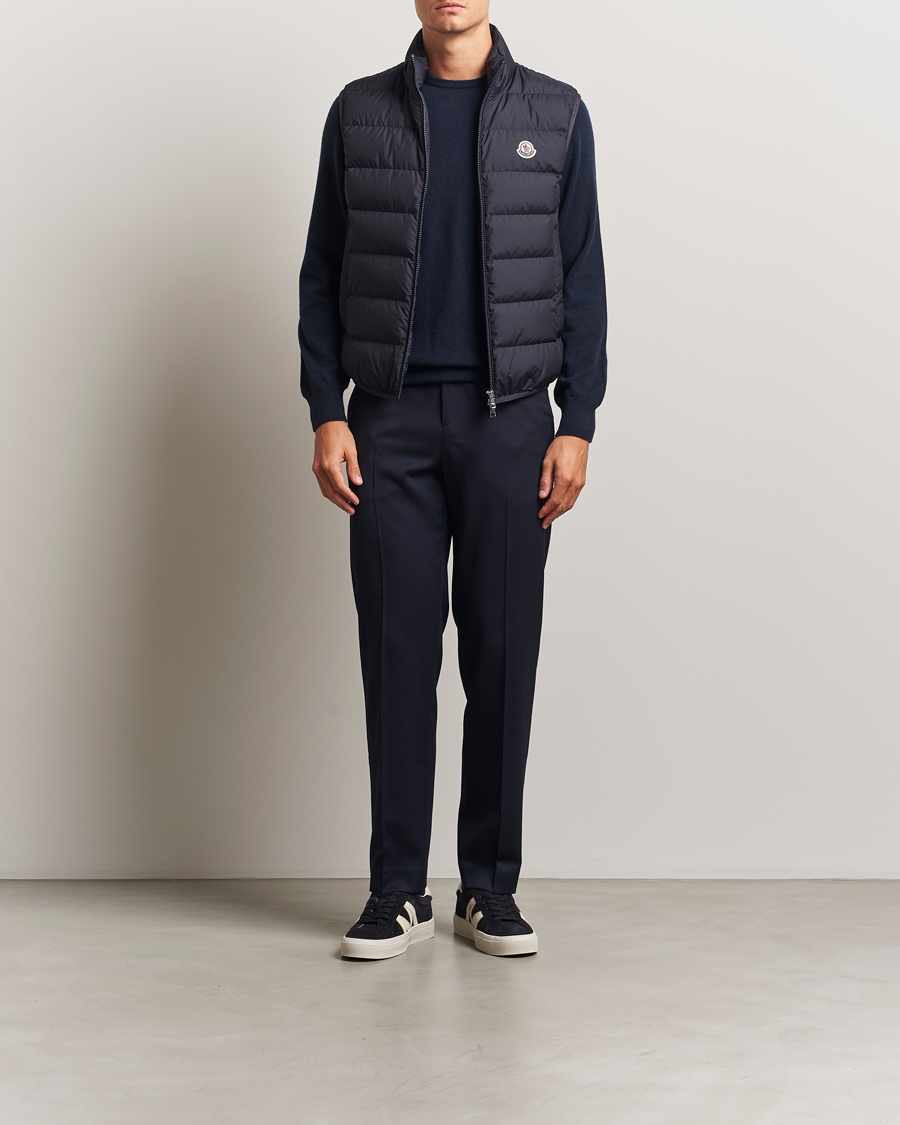 Men | Gilets | Moncler | Contrin Down Vest Navy