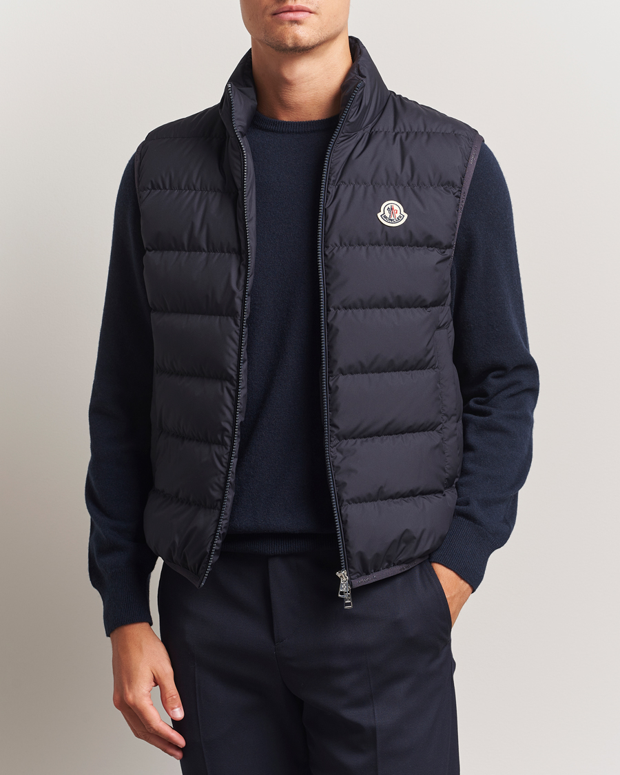 Men | Gilets | Moncler | Contrin Down Vest Navy