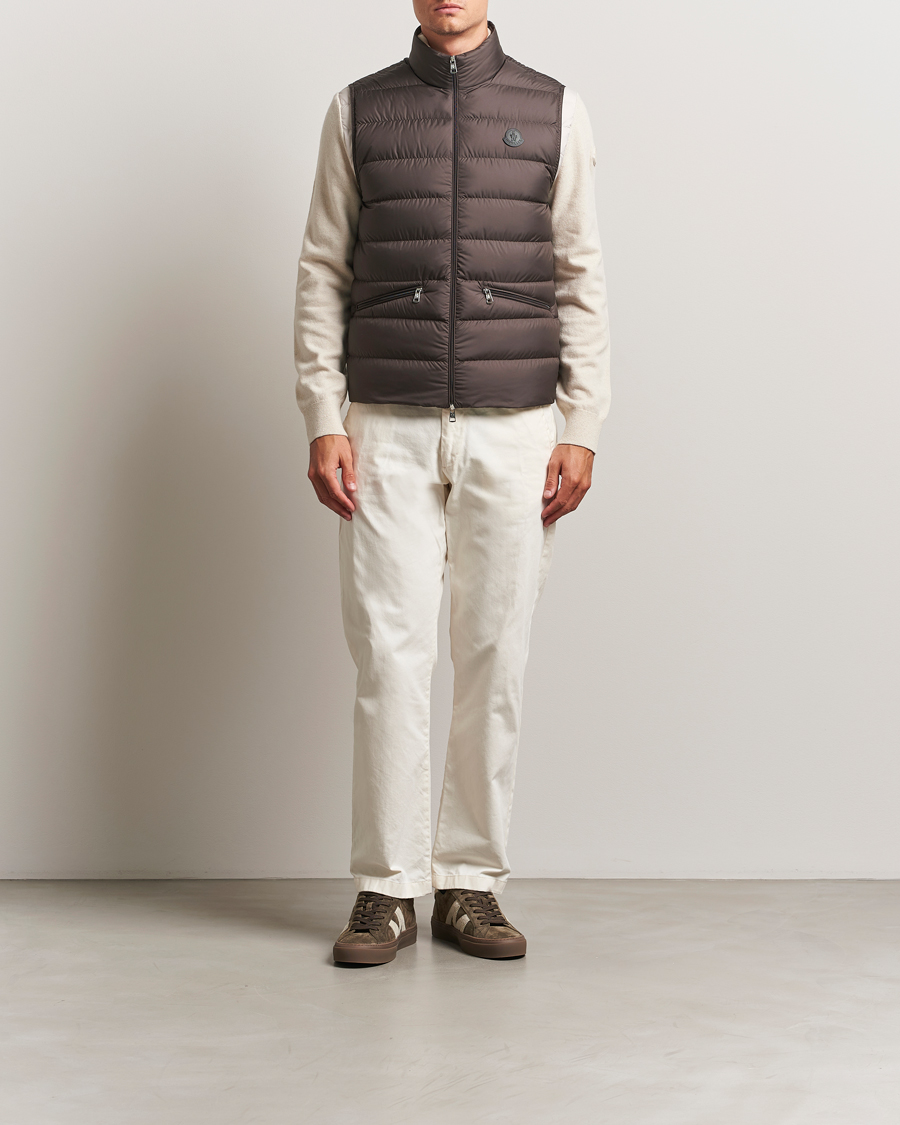 Men | Coats & Jackets | Moncler | Treompan Down Vest Brown