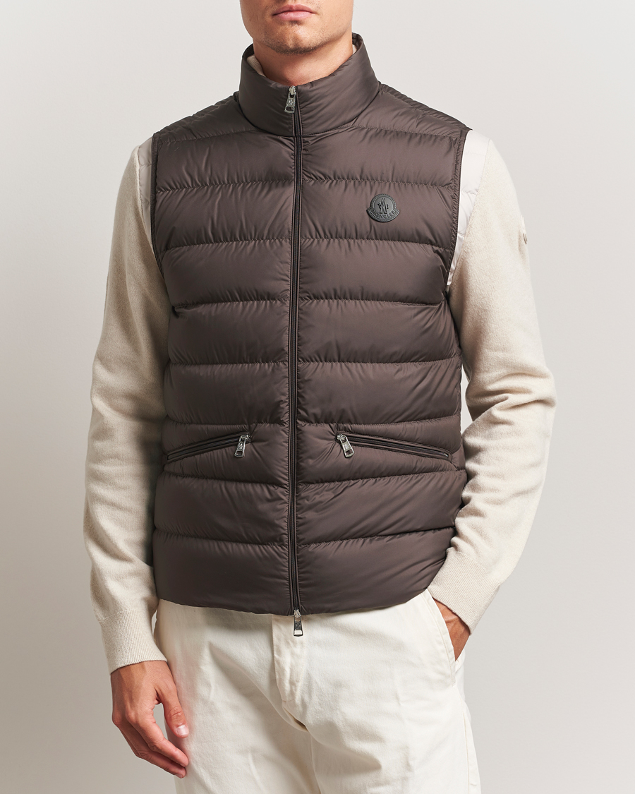 Men | Coats & Jackets | Moncler | Treompan Down Vest Brown
