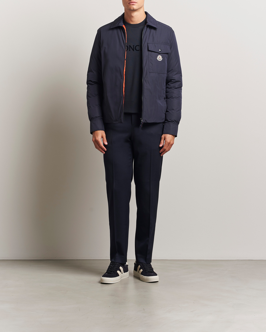 Men | Coats & Jackets | Moncler | Vigeon Shirt Jacket Navy