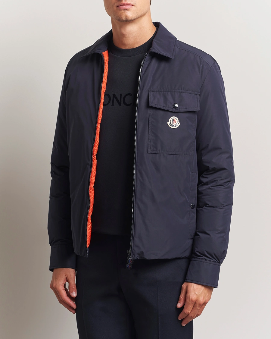 Men | Coats & Jackets | Moncler | Vigeon Shirt Jacket Navy