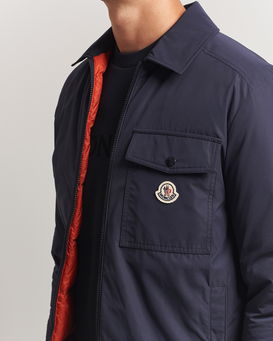 Men | Coats & Jackets | Moncler | Vigeon Shirt Jacket Navy
