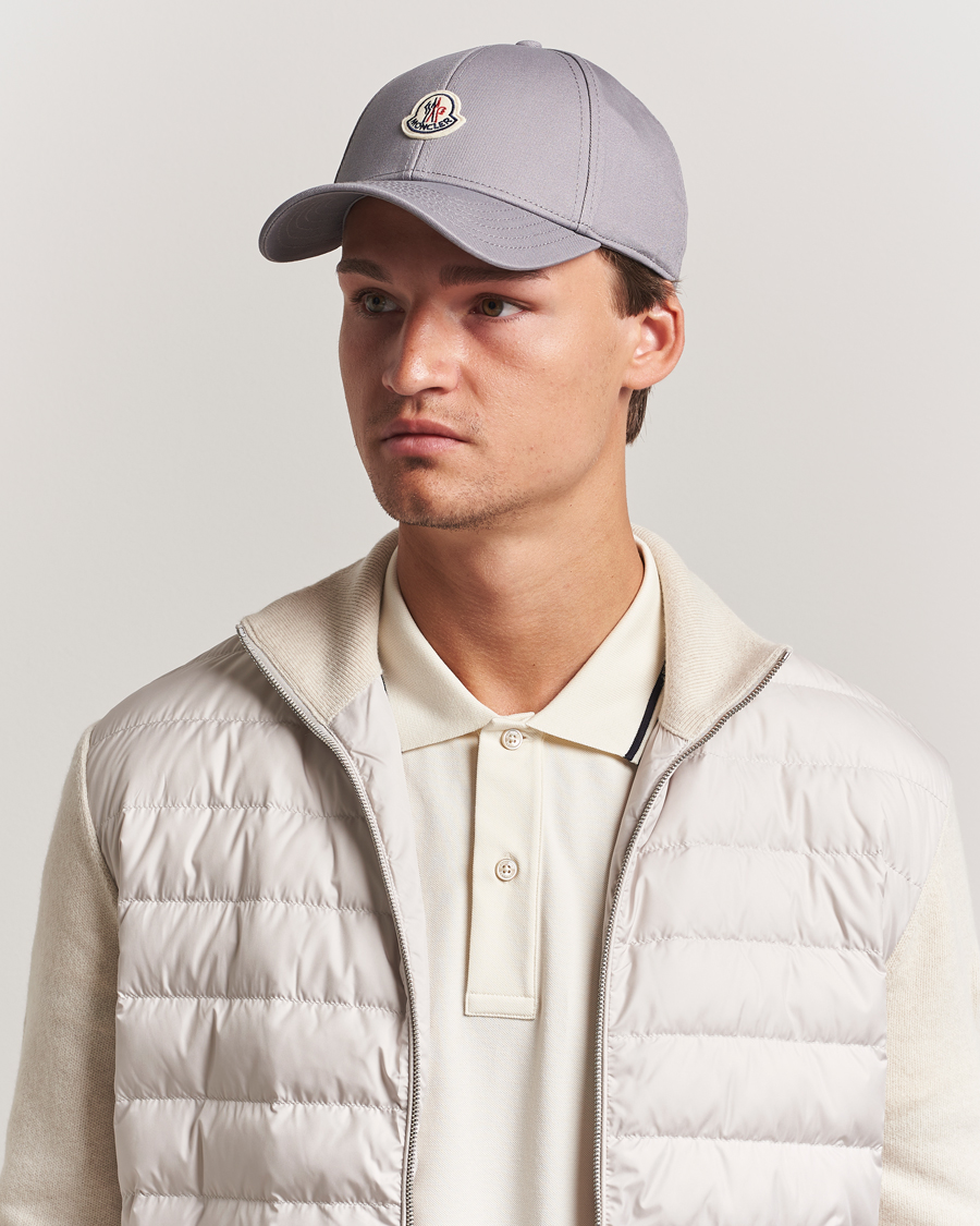 Men | Hats & Caps | Moncler | Logo Baseball Cap Grey