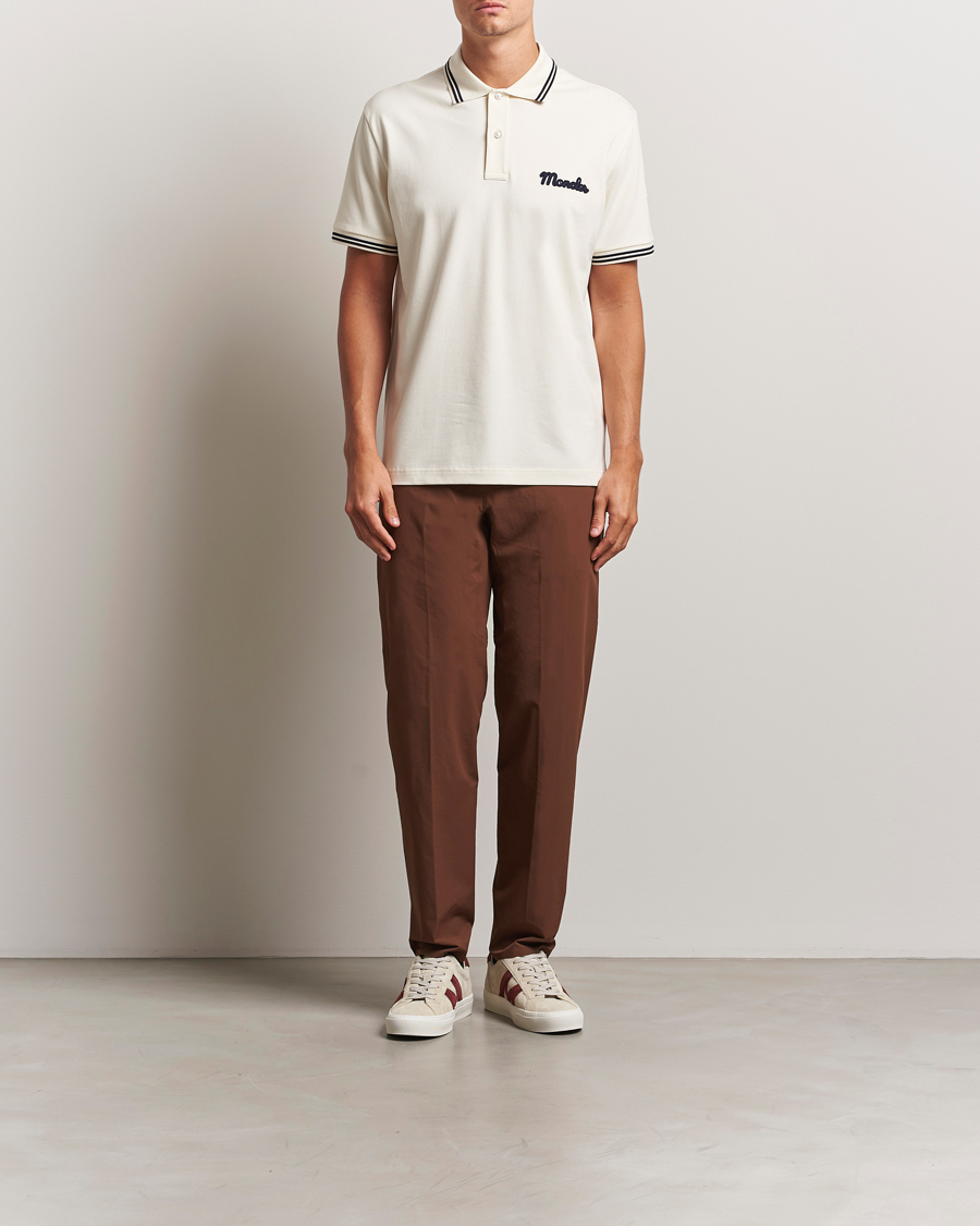 Men | Polo Shirts | Moncler | Vintage Logo Polo Off White